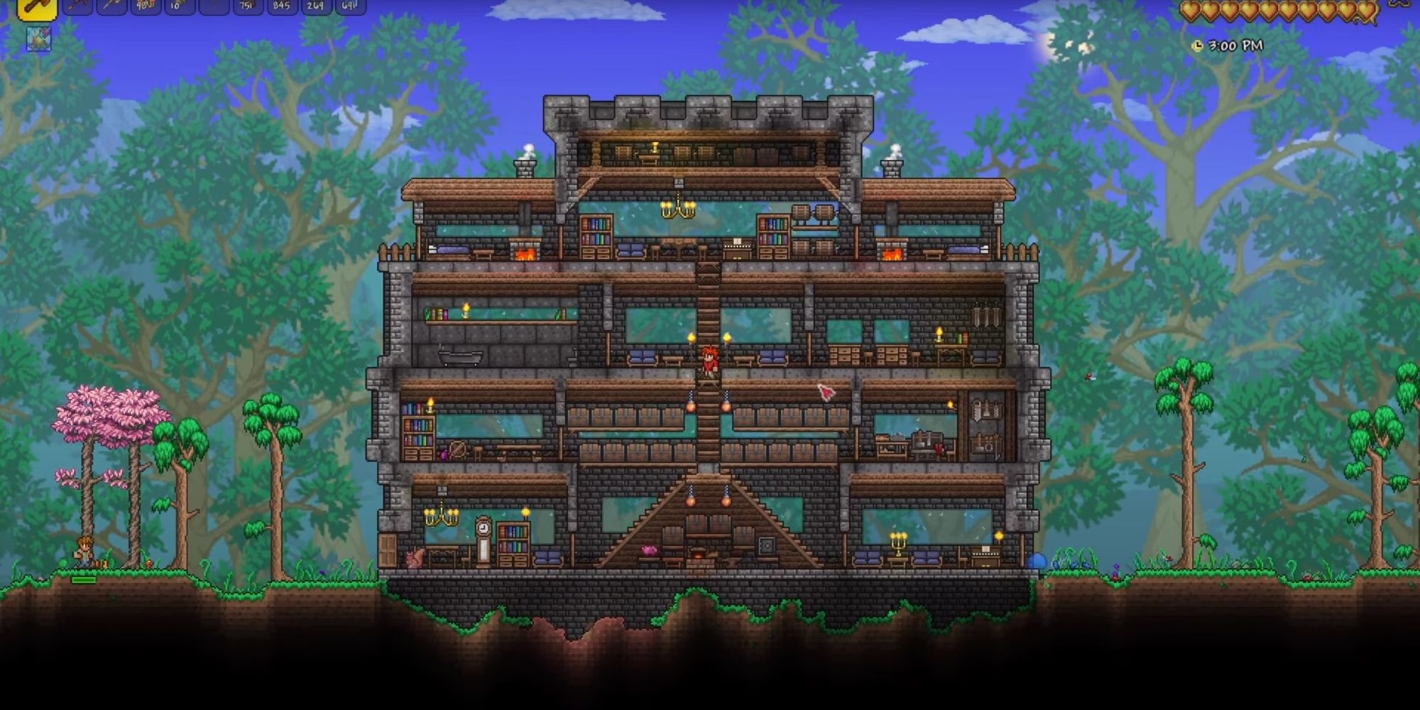 printable terraria house blueprint