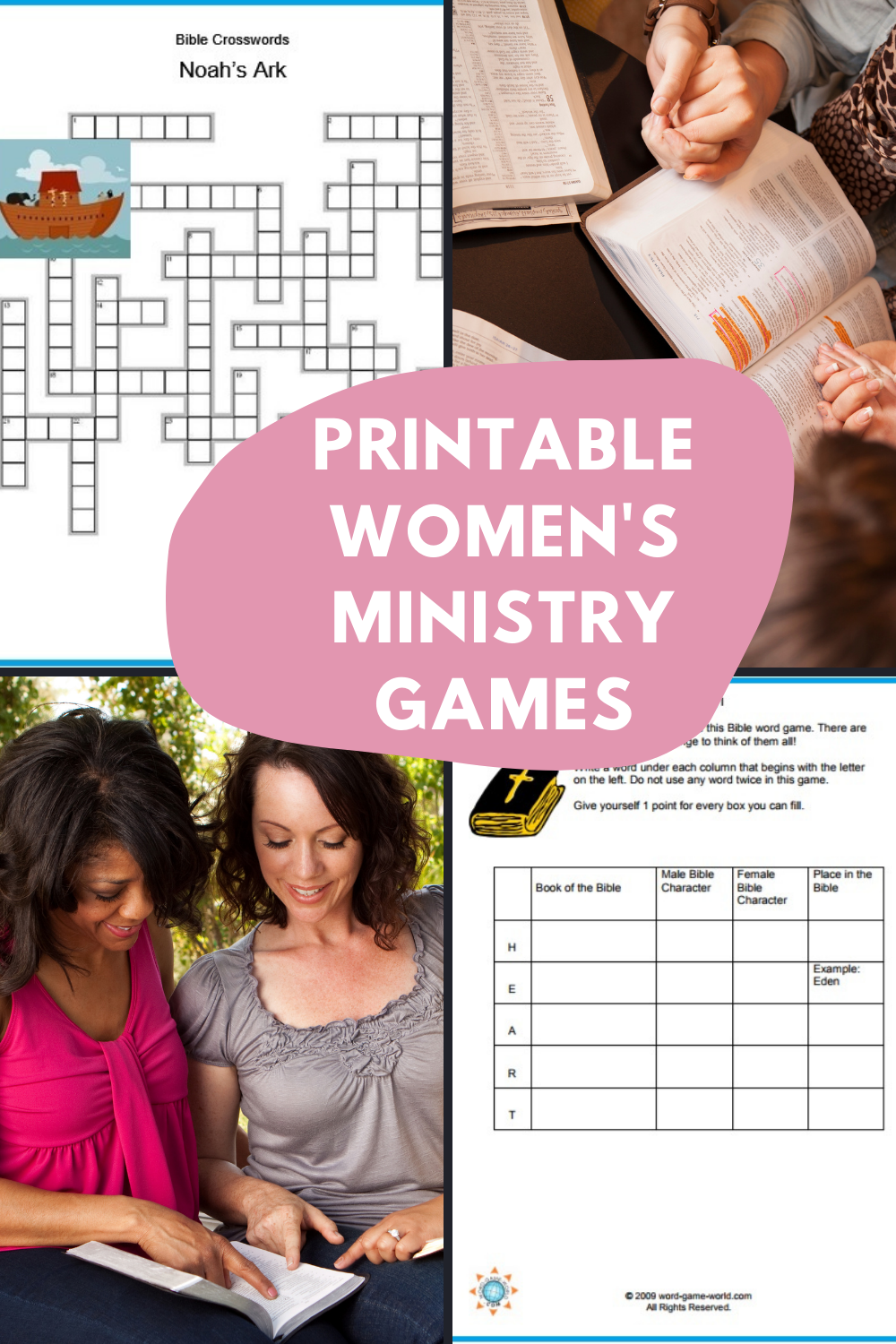 printable games for women s ministry