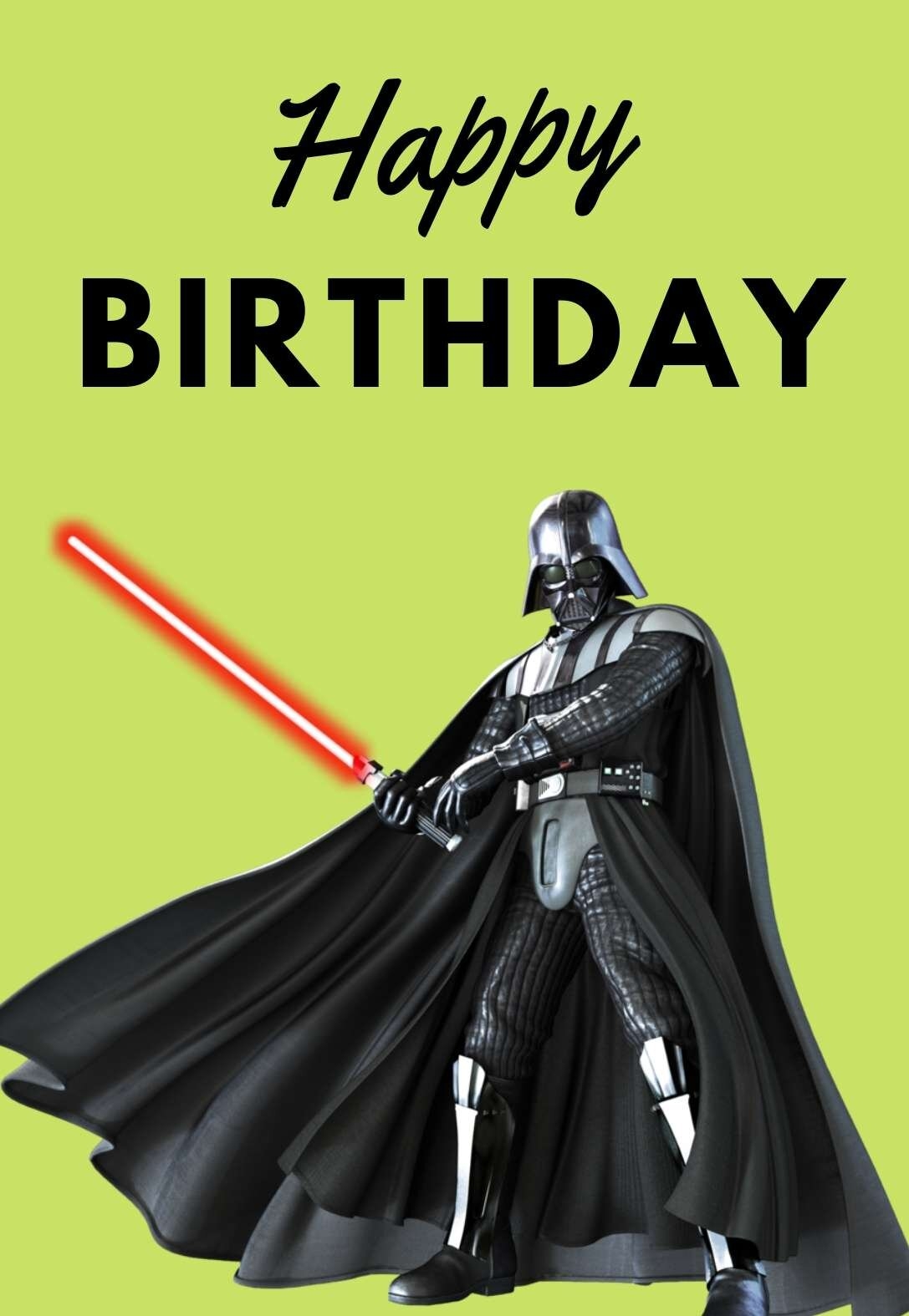 The Best Star Wars Printable Birthday Cards free PRINTBIRTHDAY 