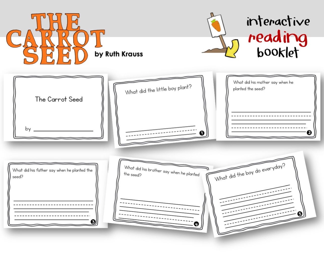 the carrot seed story printable