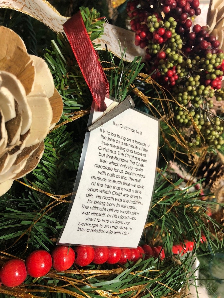 The Christmas Nail Ornament DIY Forget Him Knot