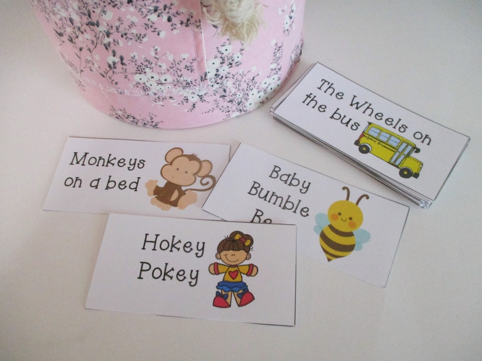 The Cozy Red Cottage 30 Preschool Song Cards free Printables  The Cozy Red Cottage 30 Preschool Song Cards free Printables
