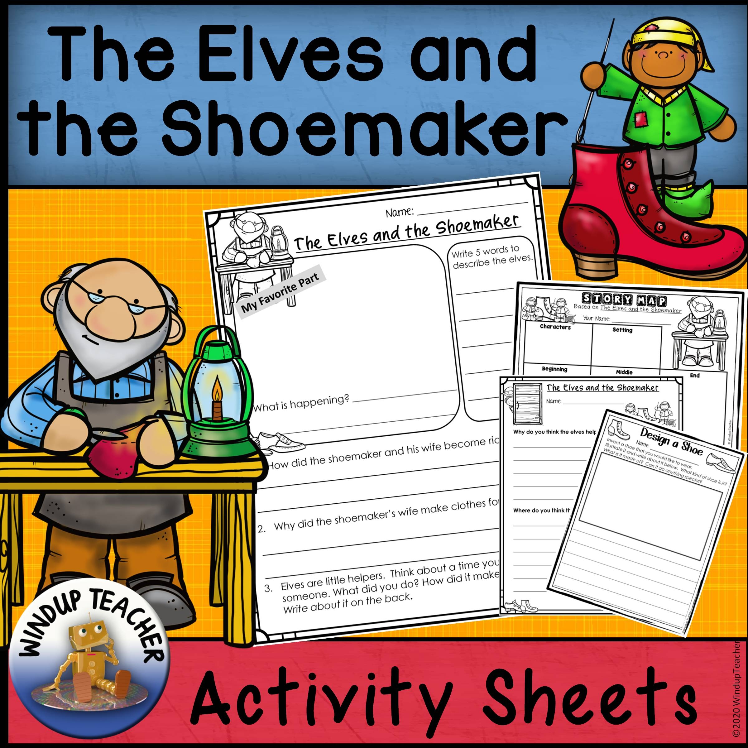 The Elves And The Shoemaker Activity Sheets Print And Go Made 