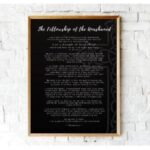 The Fellowship Of The Unashamed Bible Based Printable For Framing Evangelical Wall Art Prayer Black And White Etsy
