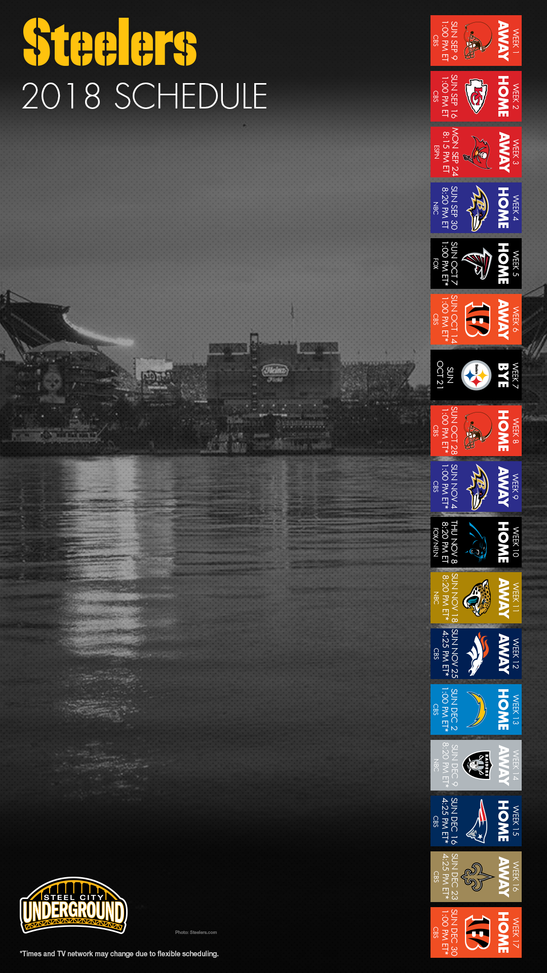 The Good Bad And Ugly Of The Steelers 2018 Schedule Steel City Underground