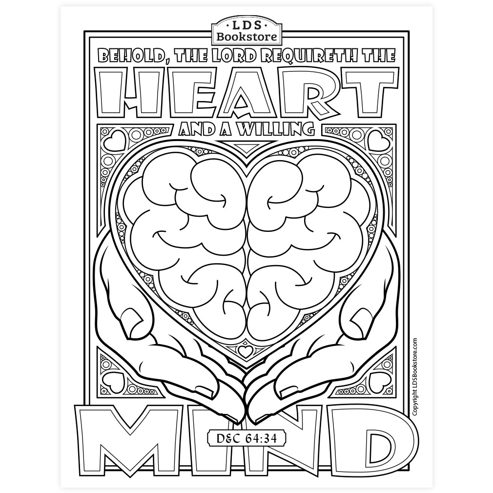 The Heart And Willing Mind Coloring Page Printable Doctrine 