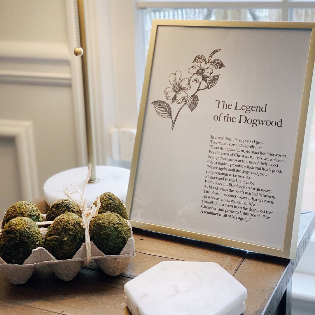 The Legend Of The Dogwood Print DIGITAL DOWNLOAD ONLY Etsy