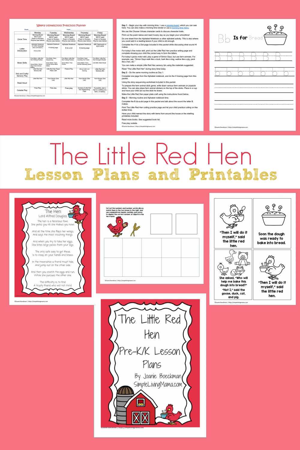 little red hen printables