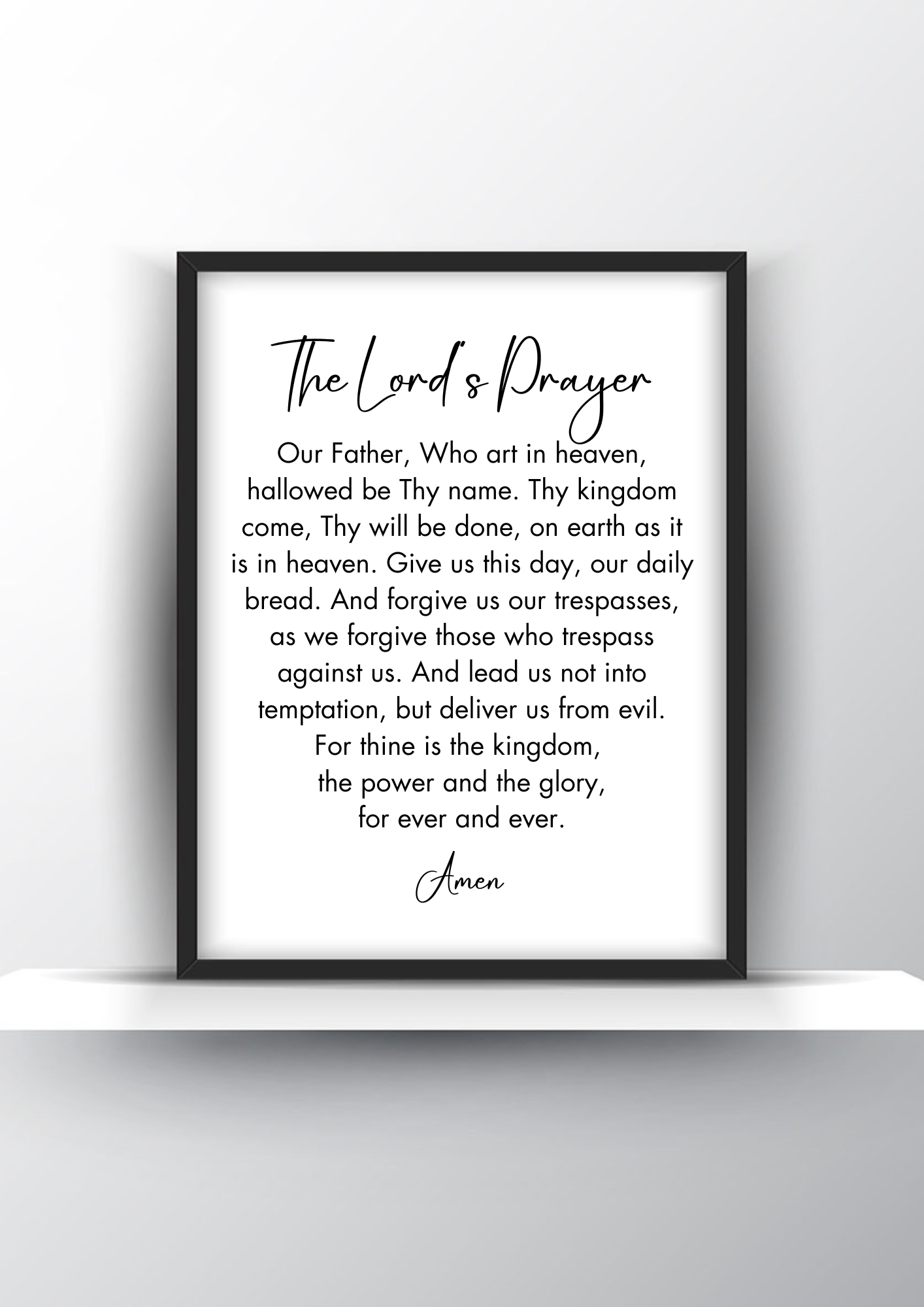 The Lord s Prayer Printable Wall Art Christian Wall Art
