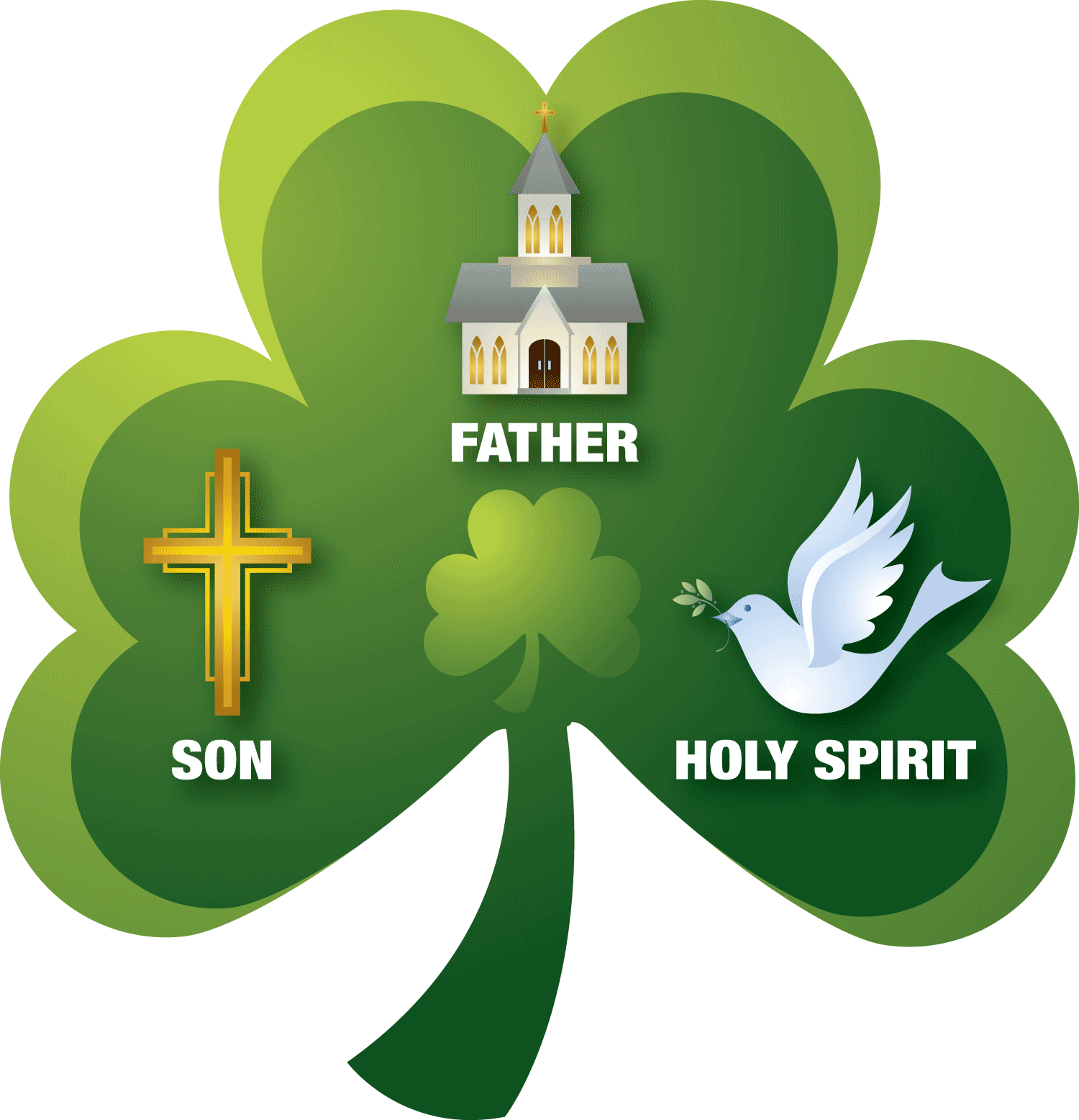 free printable shamrock trinity