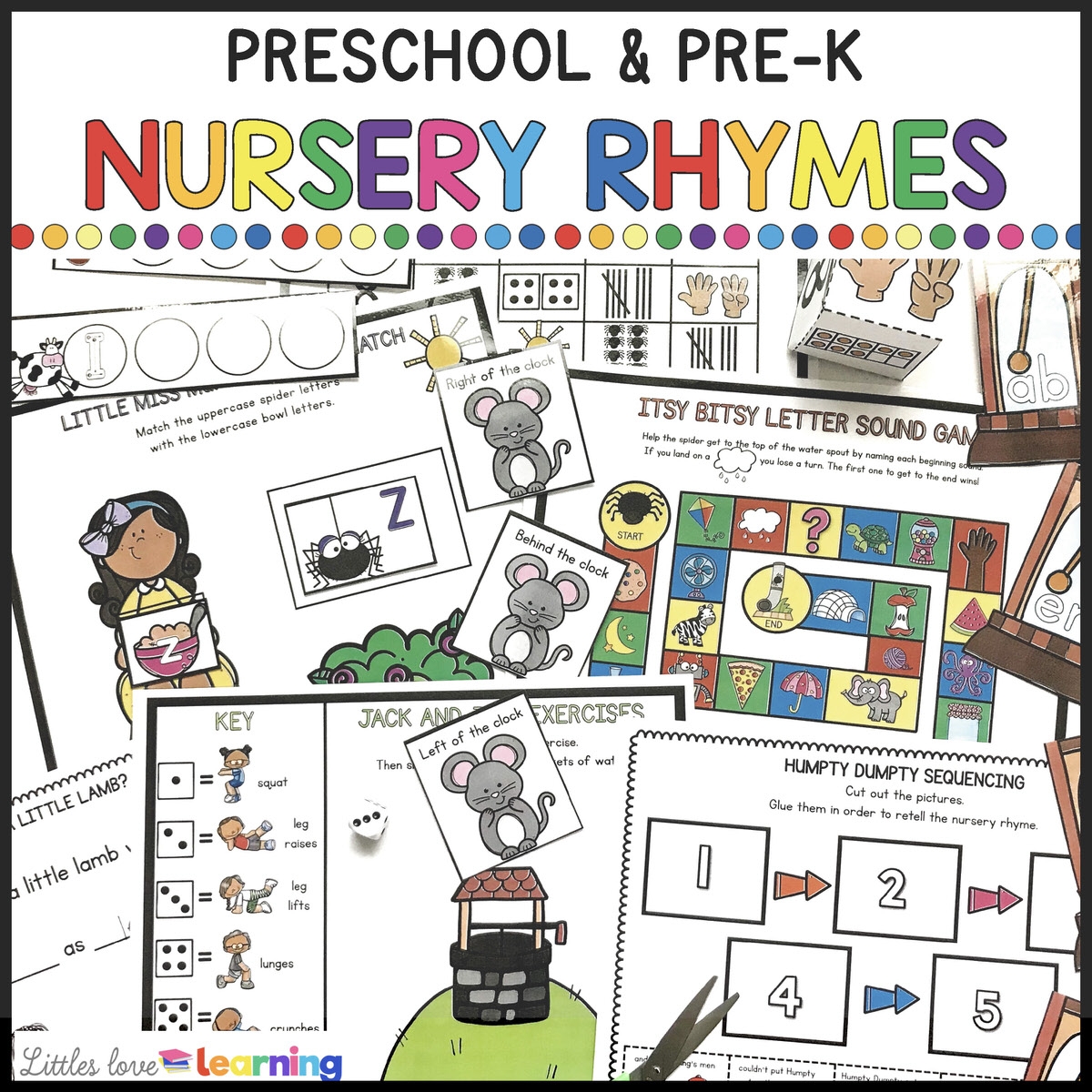 preschool nursery rhyme printables preschool nursery rhyme printables