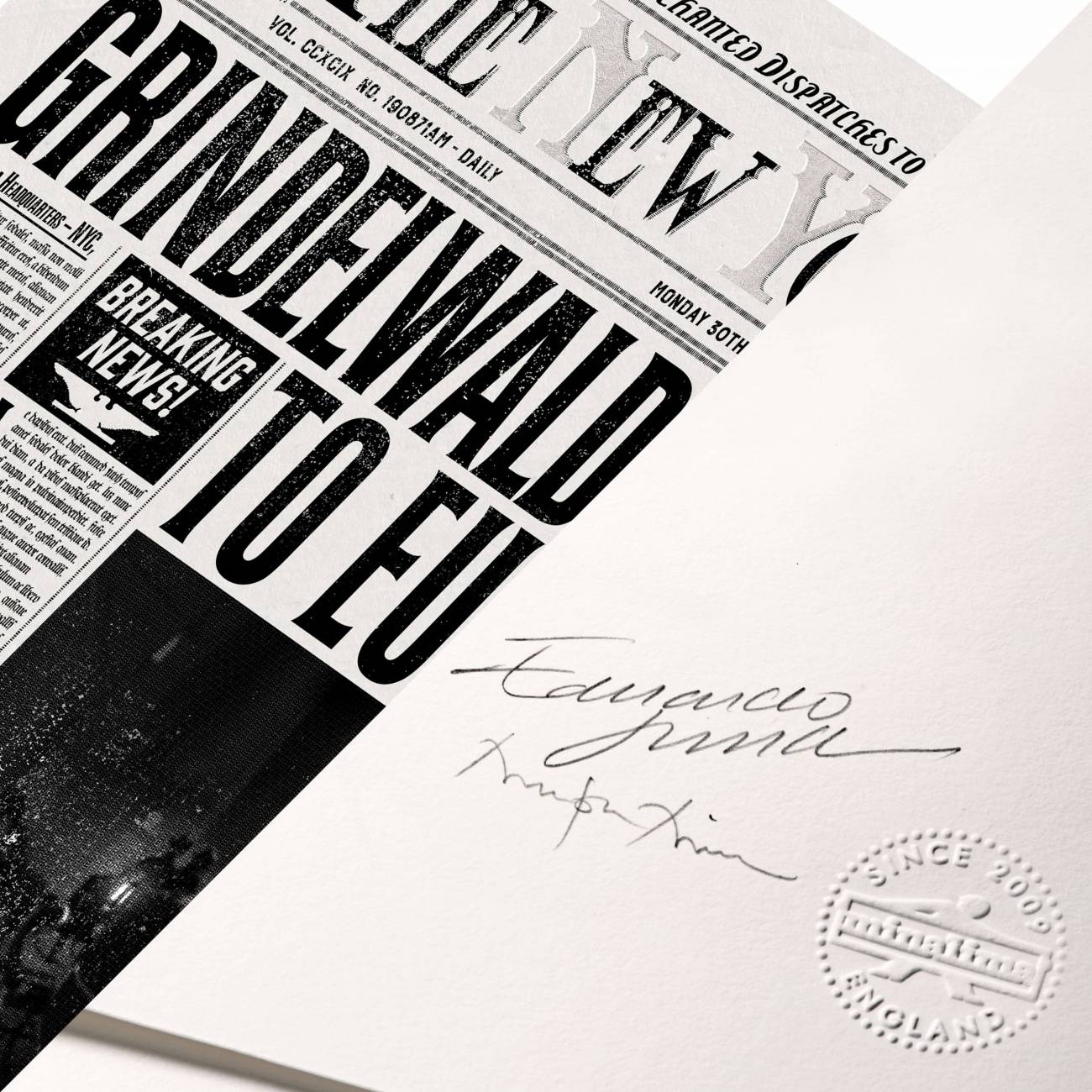 The New York Ghost Grindelwald Extradition To Europe MinaLima