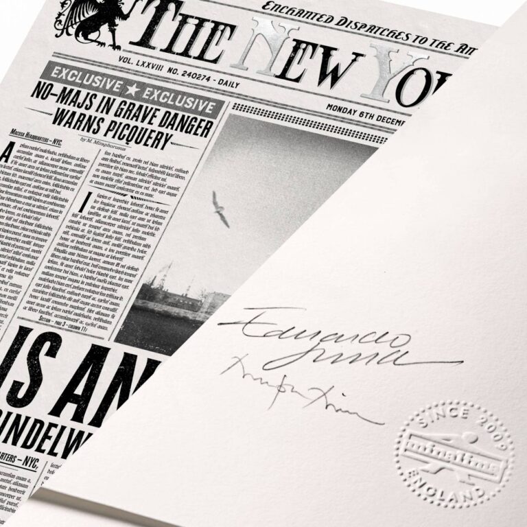 The New York Ghost Is Anyone Safe Grindelwald Spreads Fear Worldwide MinaLima