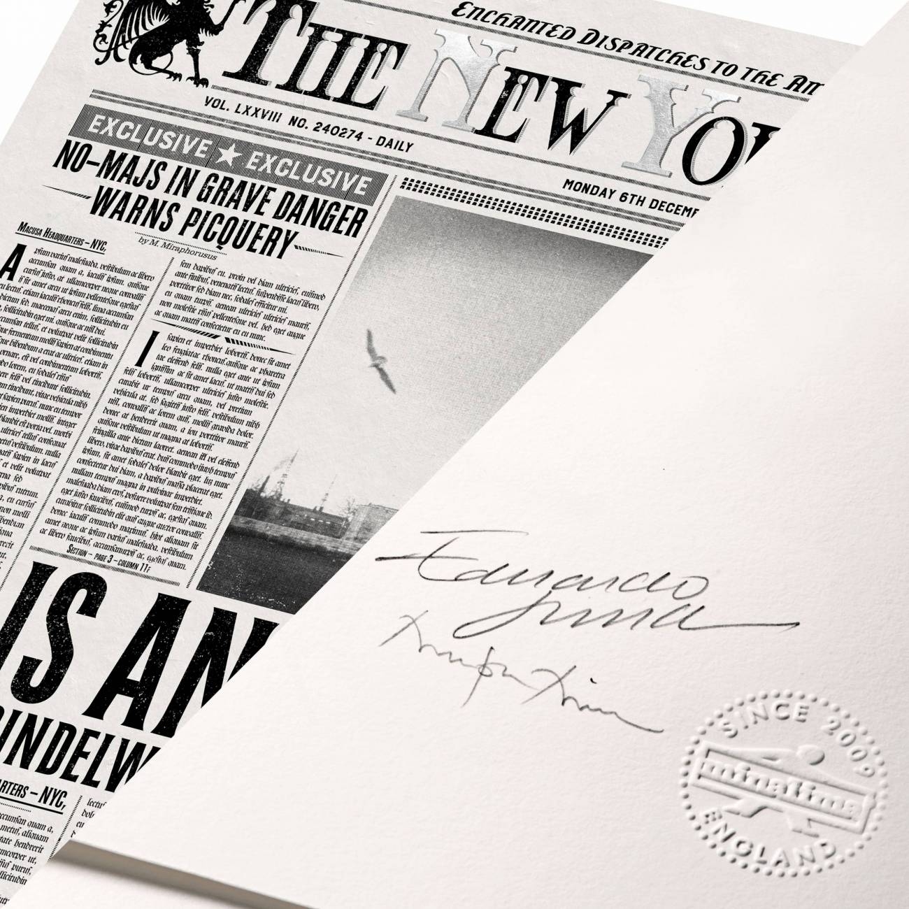The New York Ghost Is Anyone Safe Grindelwald Spreads Fear Worldwide MinaLima