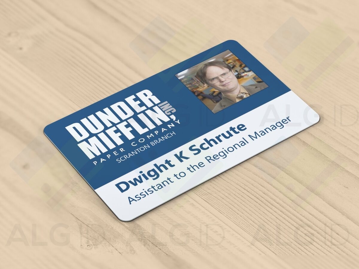 dwight schrute id badge printable