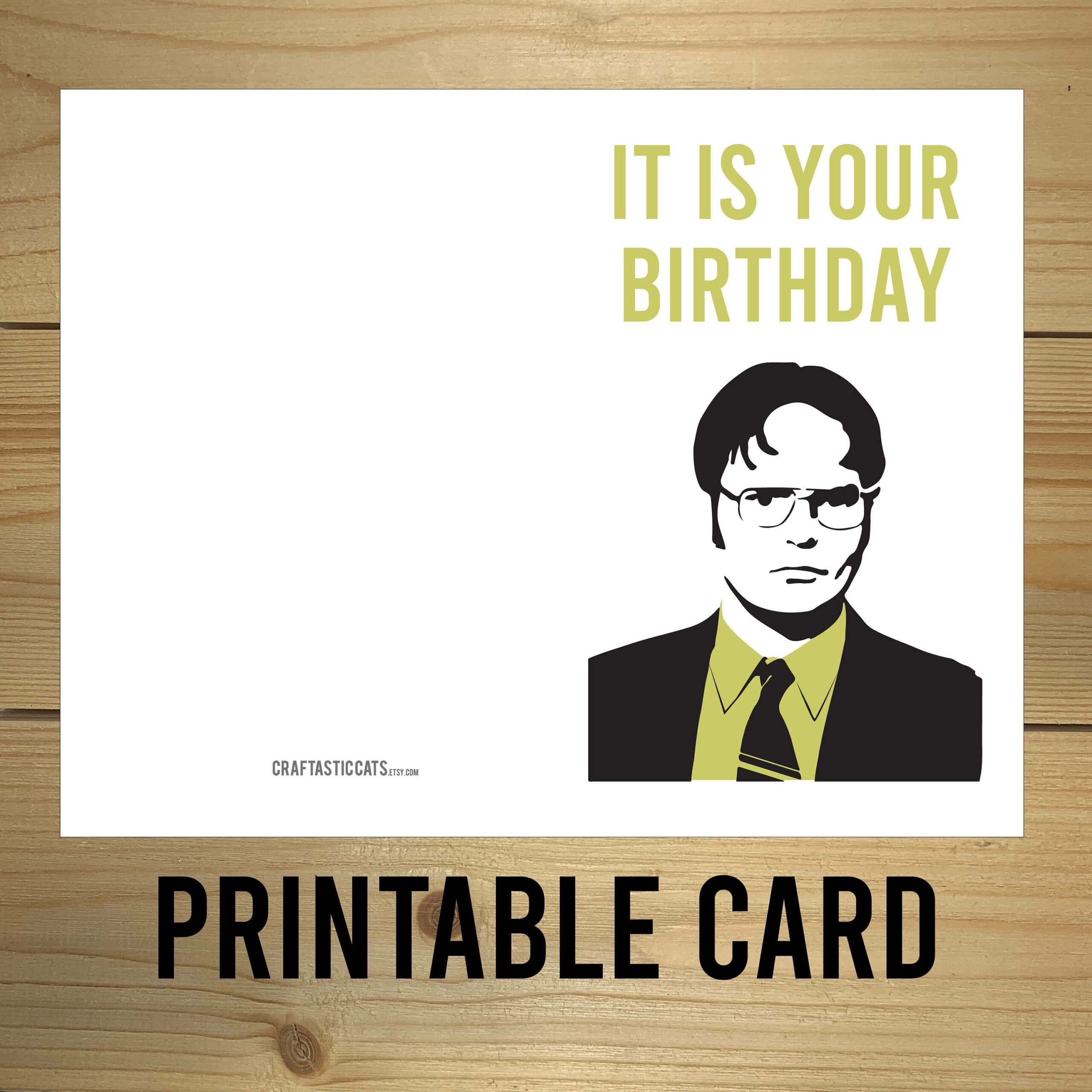 The Office Dwight Birthday Card 