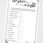The Price Is Right Baby Shower Game Printable Unique Baby Shower
