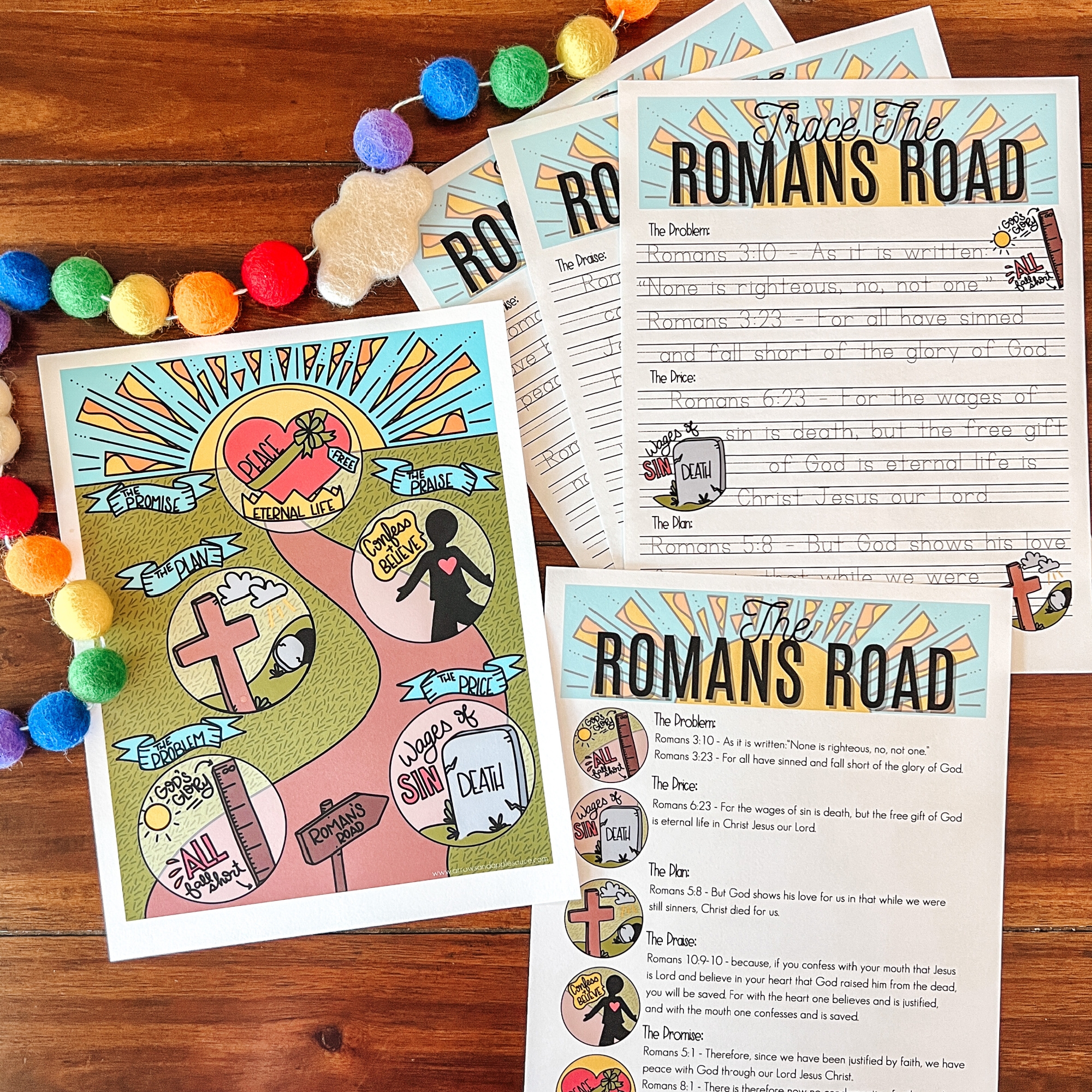 roman road to salvation printable