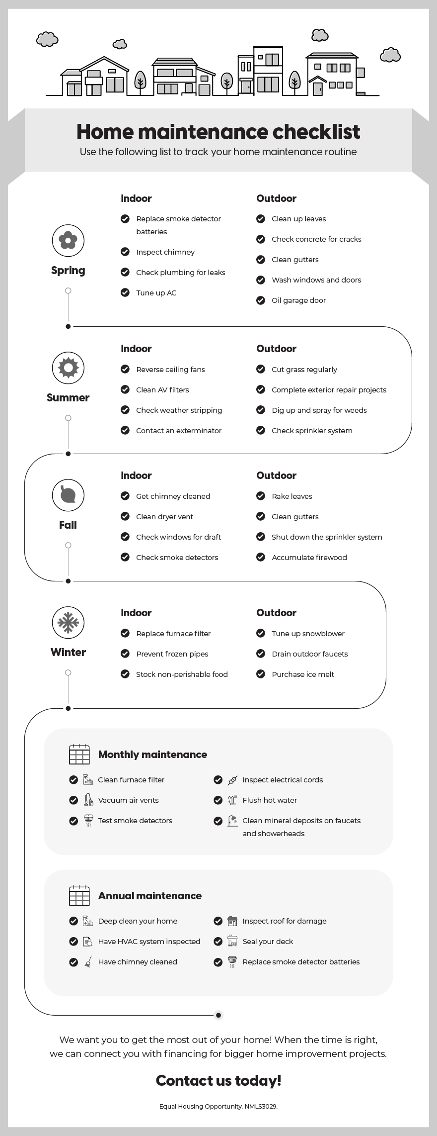 The Seasonal Home Maintenance Checklist CrossCountry Mortgage