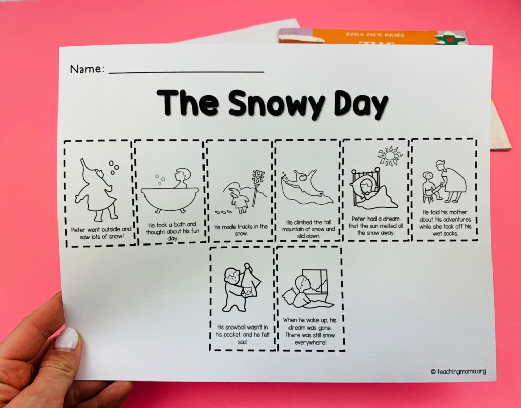 The Snowy Day Sequence Activity Teaching Mama