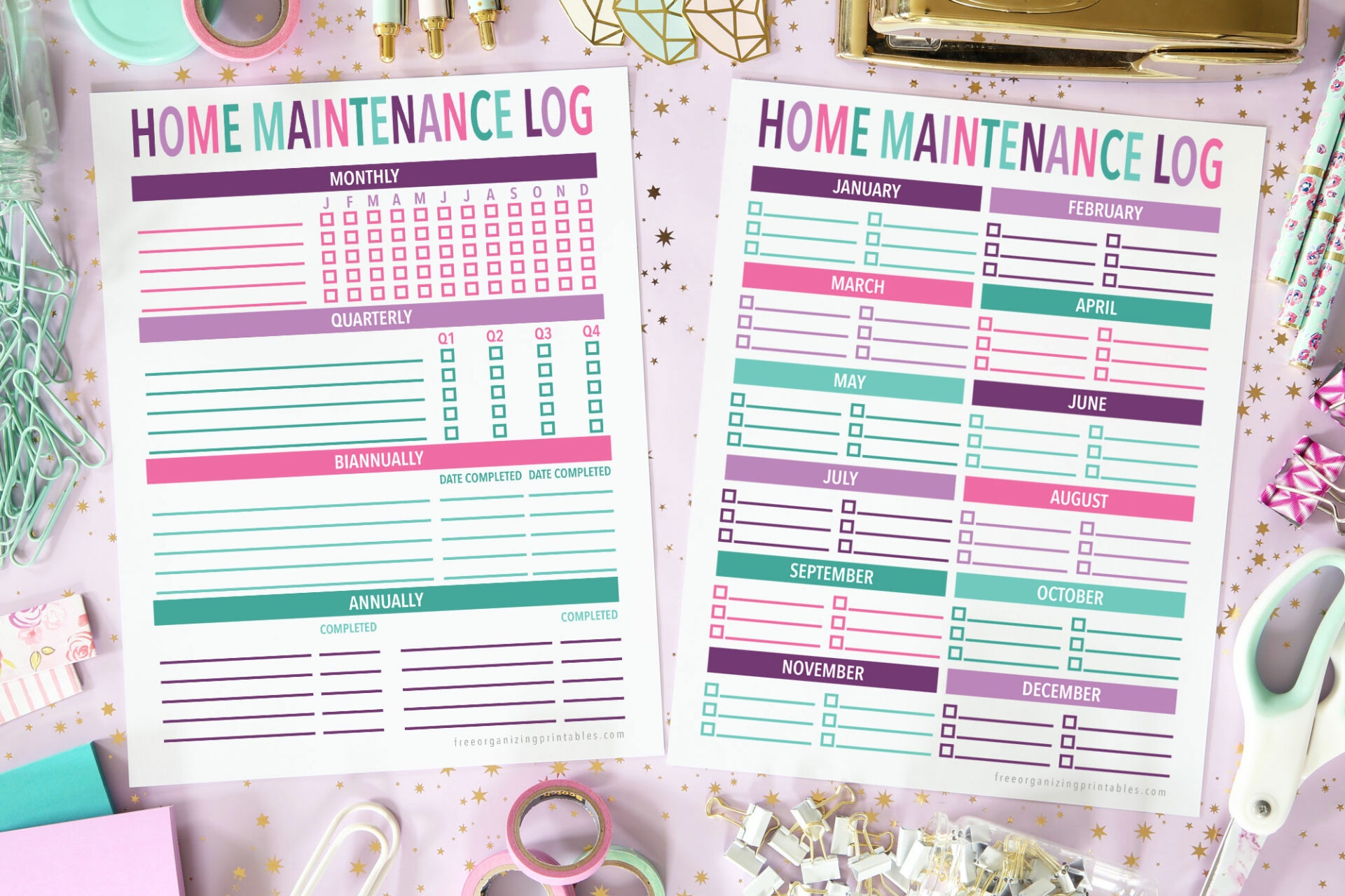 home maintenance checklist printable