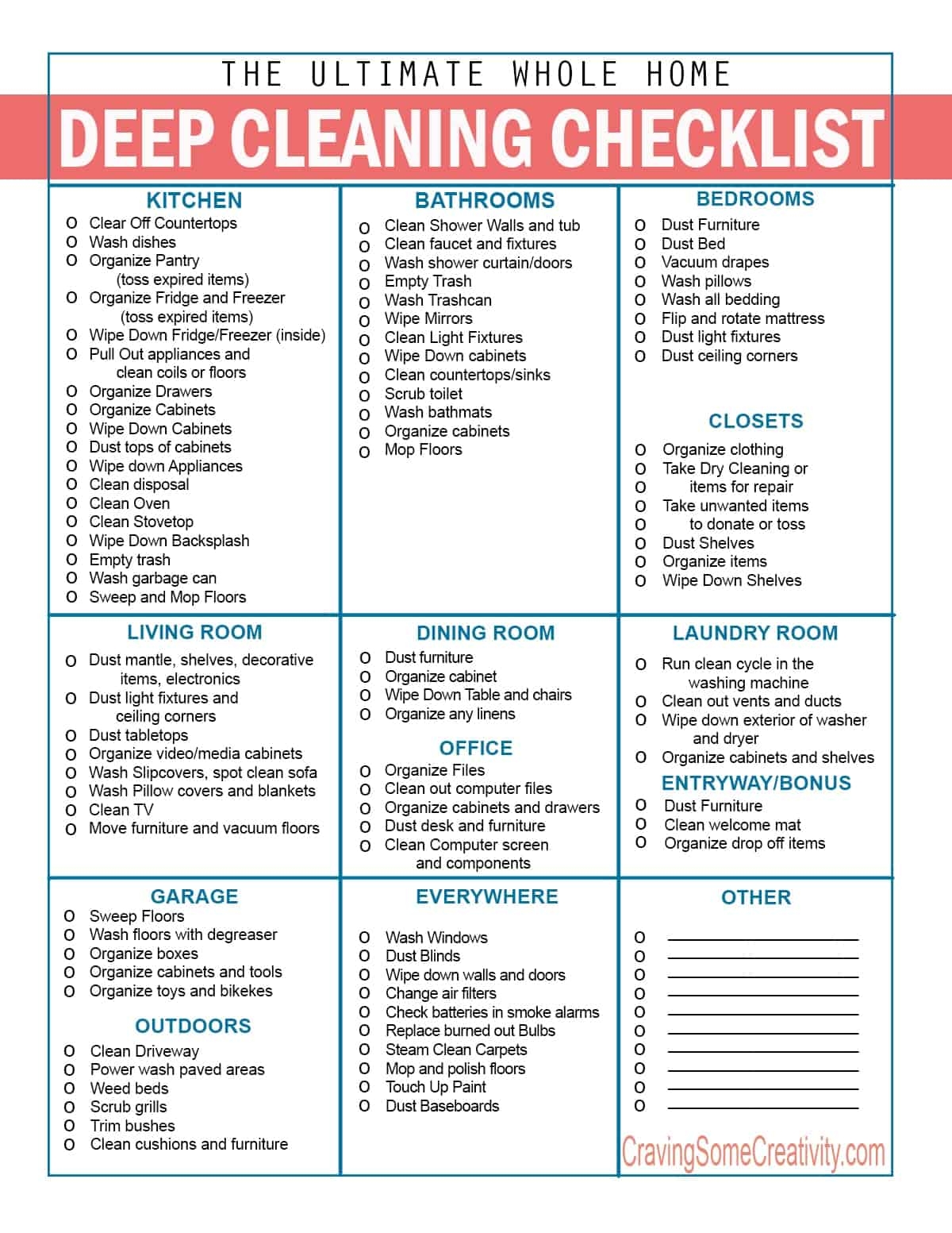 printable cleaning checklist by room printable cleaning checklist by room