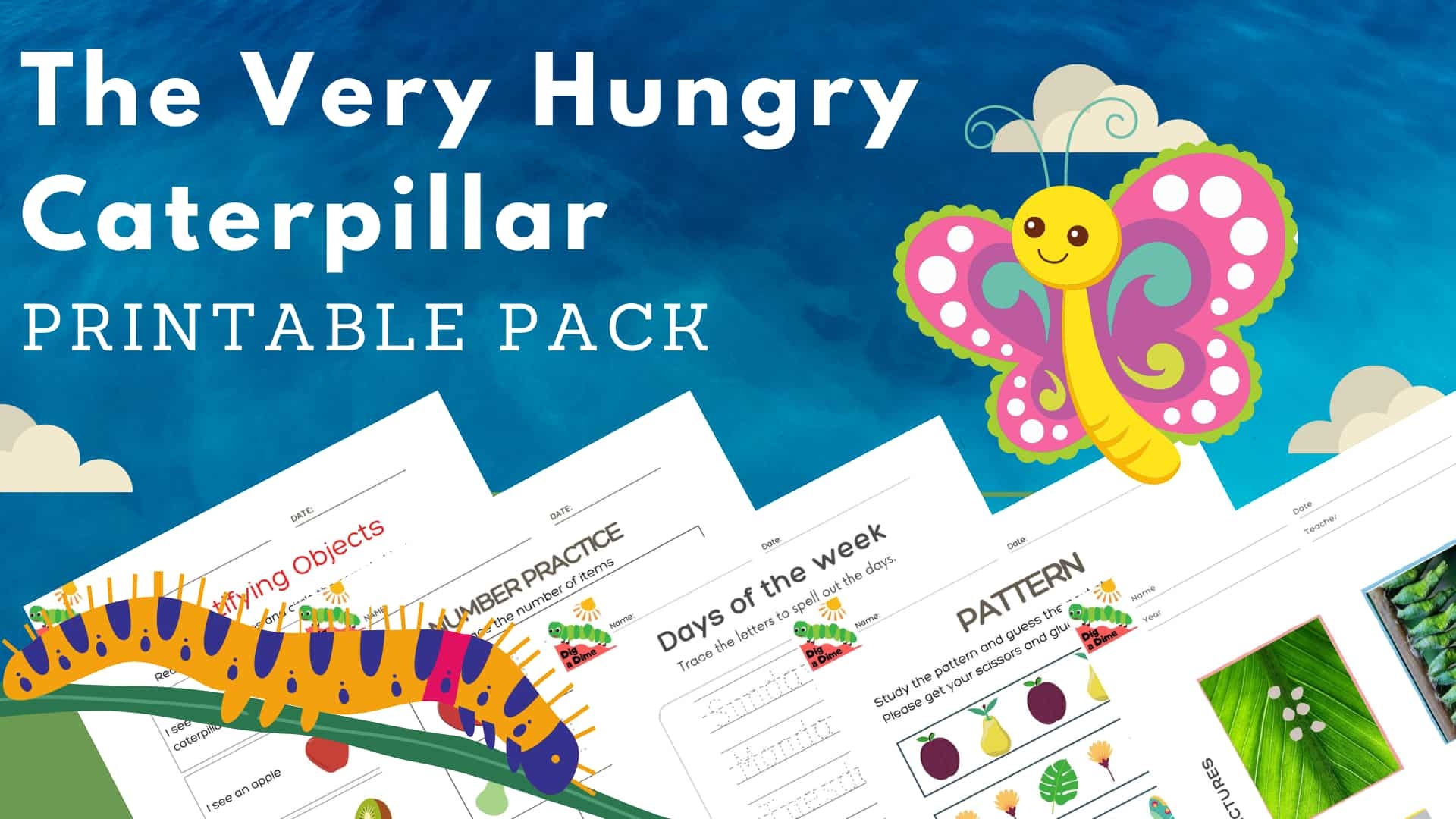 The Very Hungry Caterpillar Free Printables Pack Early Reading Pre K Kindergarten The Very Hungry Caterpillar Free Printables Pack Early Reading Pre K Kindergarten