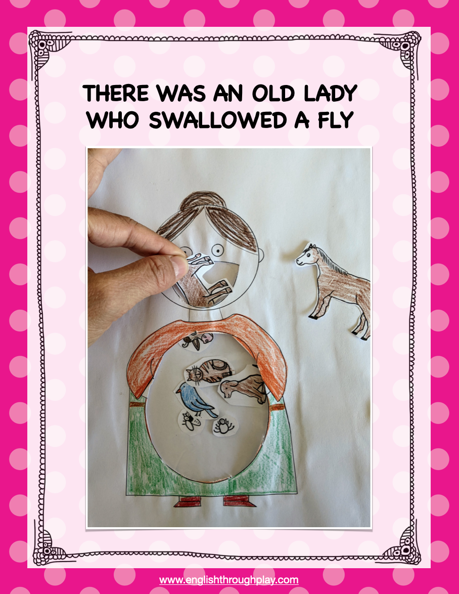 There Was An Old Lady Who Swallowed A Fly Free Printables And Lesson Ideas English Through Play