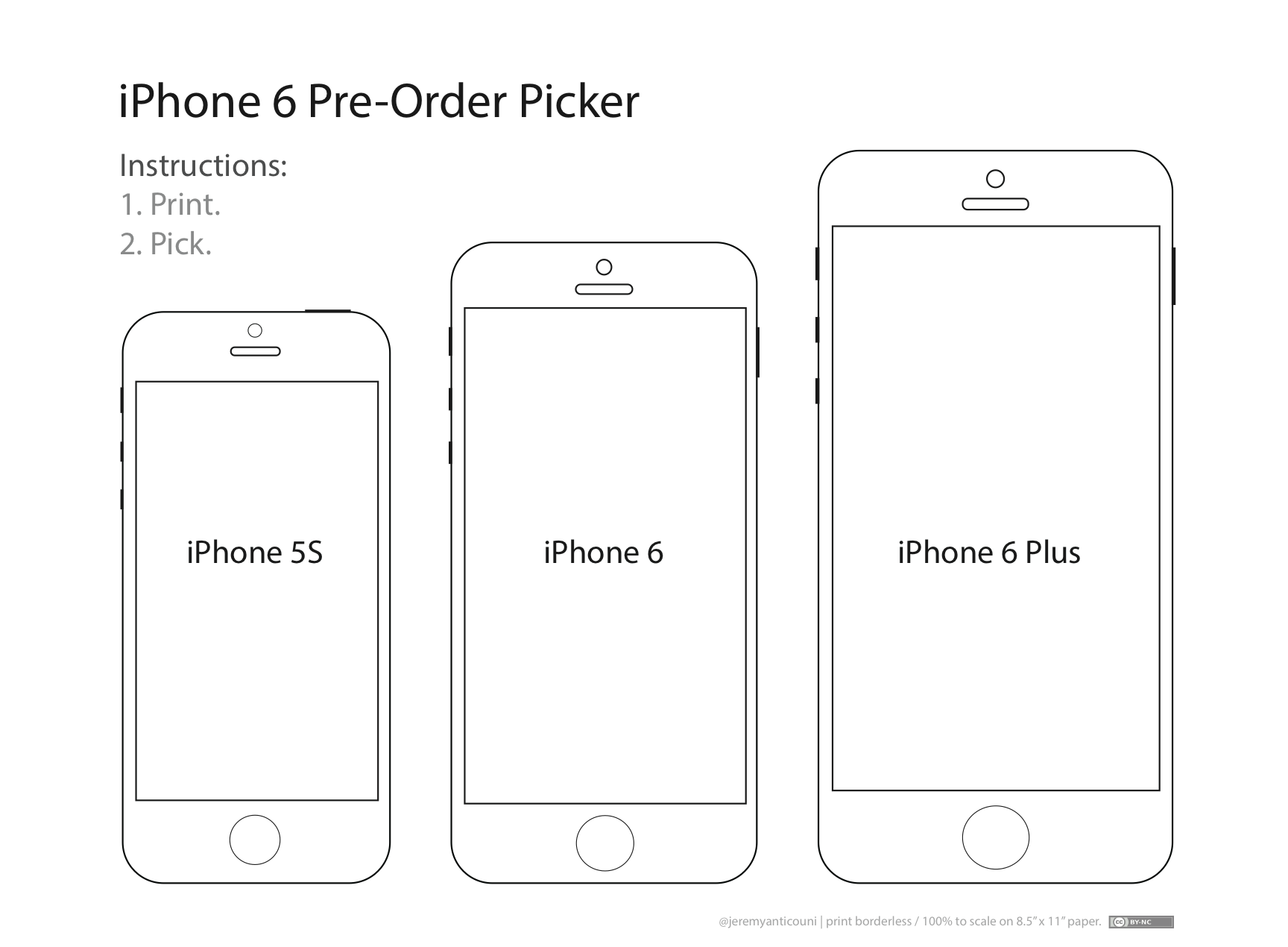 These Templates Will Help You Decide Which IPhone 6 Size Is Right 