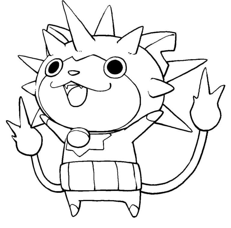 Thornyan In Yo Kai Watch Coloring Page Download Print Or Color Online For Free