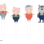 Three Little Pig Puppets Printable Teaching Resources Print Play Learn