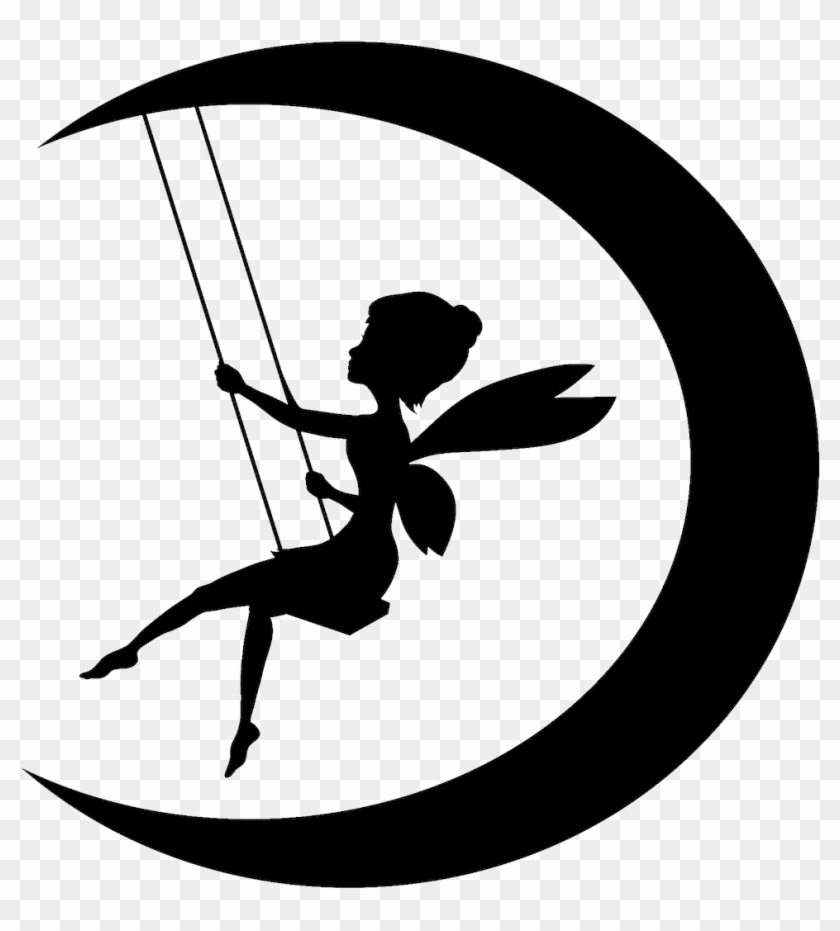 Tinker Bell Fairy Moon Silhouette Clip Art Fairy Silhouette 