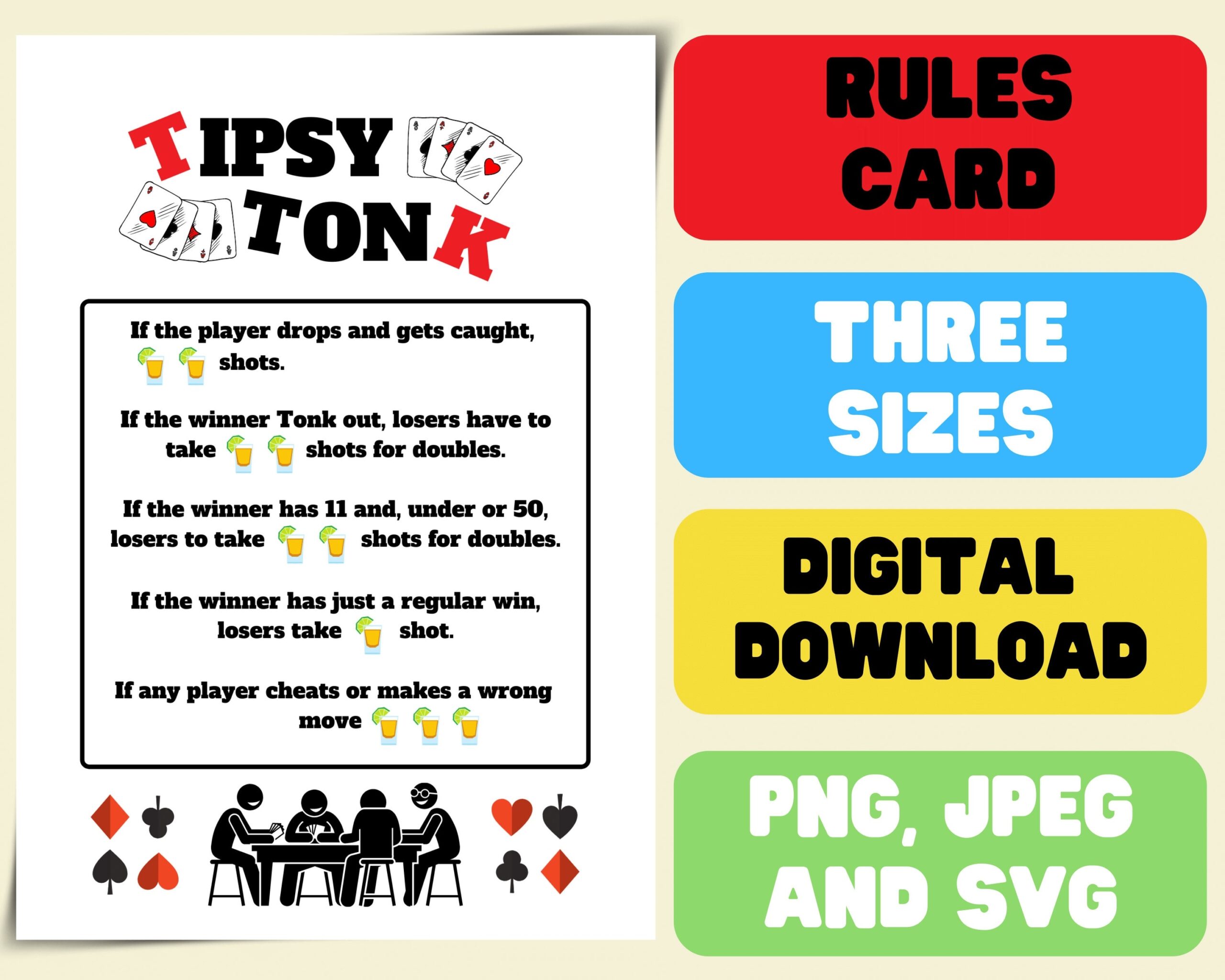 Tipsy Tonk Rules Printable Drinking Tipsy Tonk Rules Tonk Card Tipsy Tonk Rules Printable Drinking Tipsy Tonk Rules Tonk Card