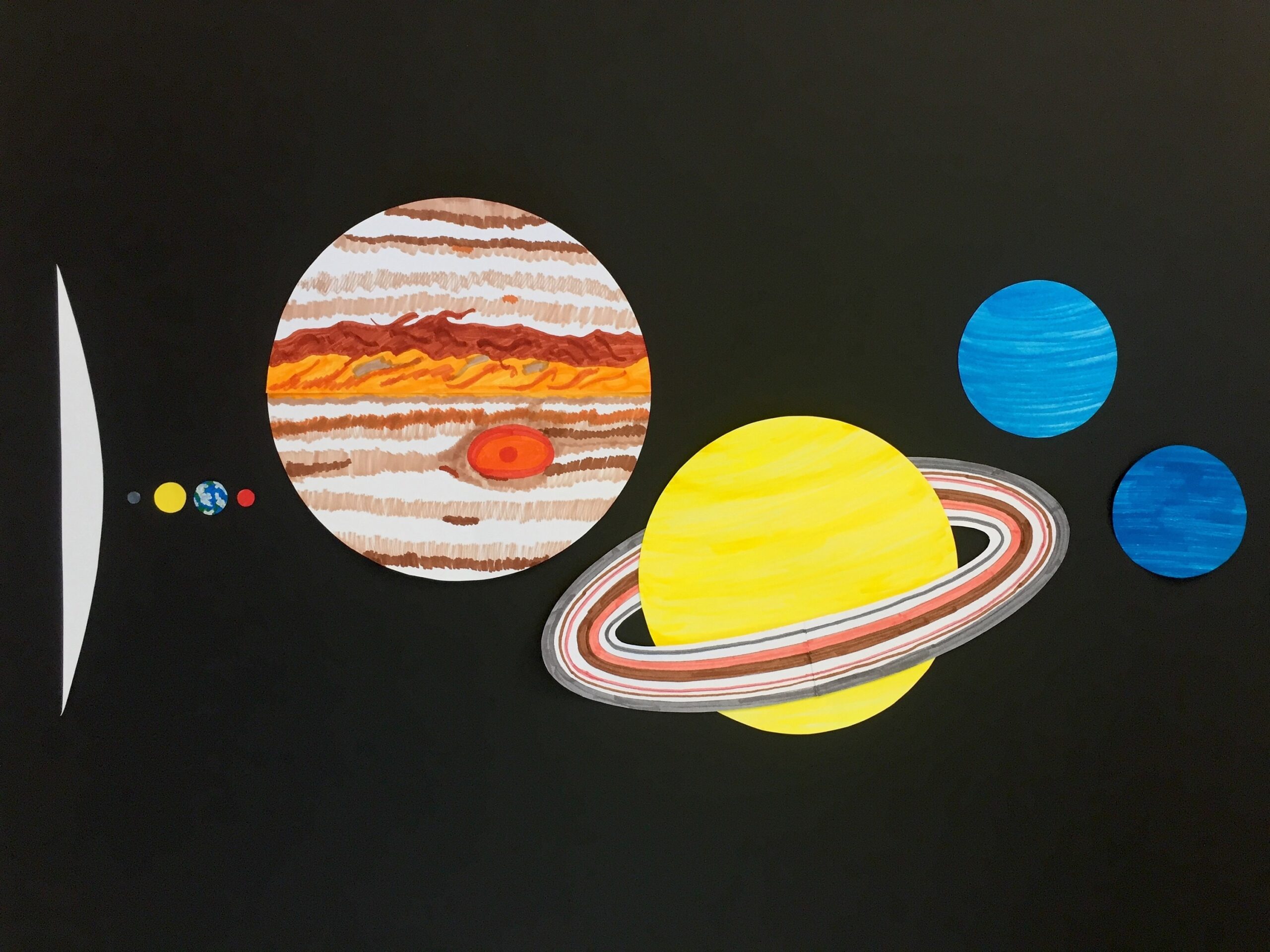 To scale Paper Planets Printable Etsy