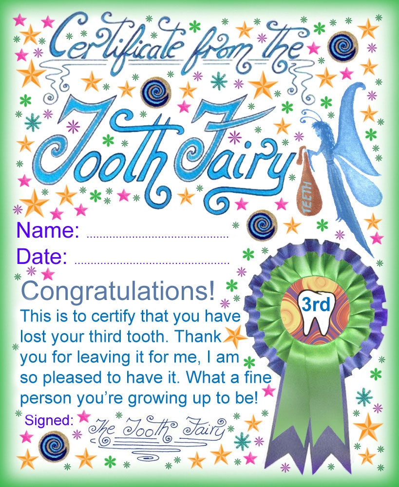 printable tooth fairy notes