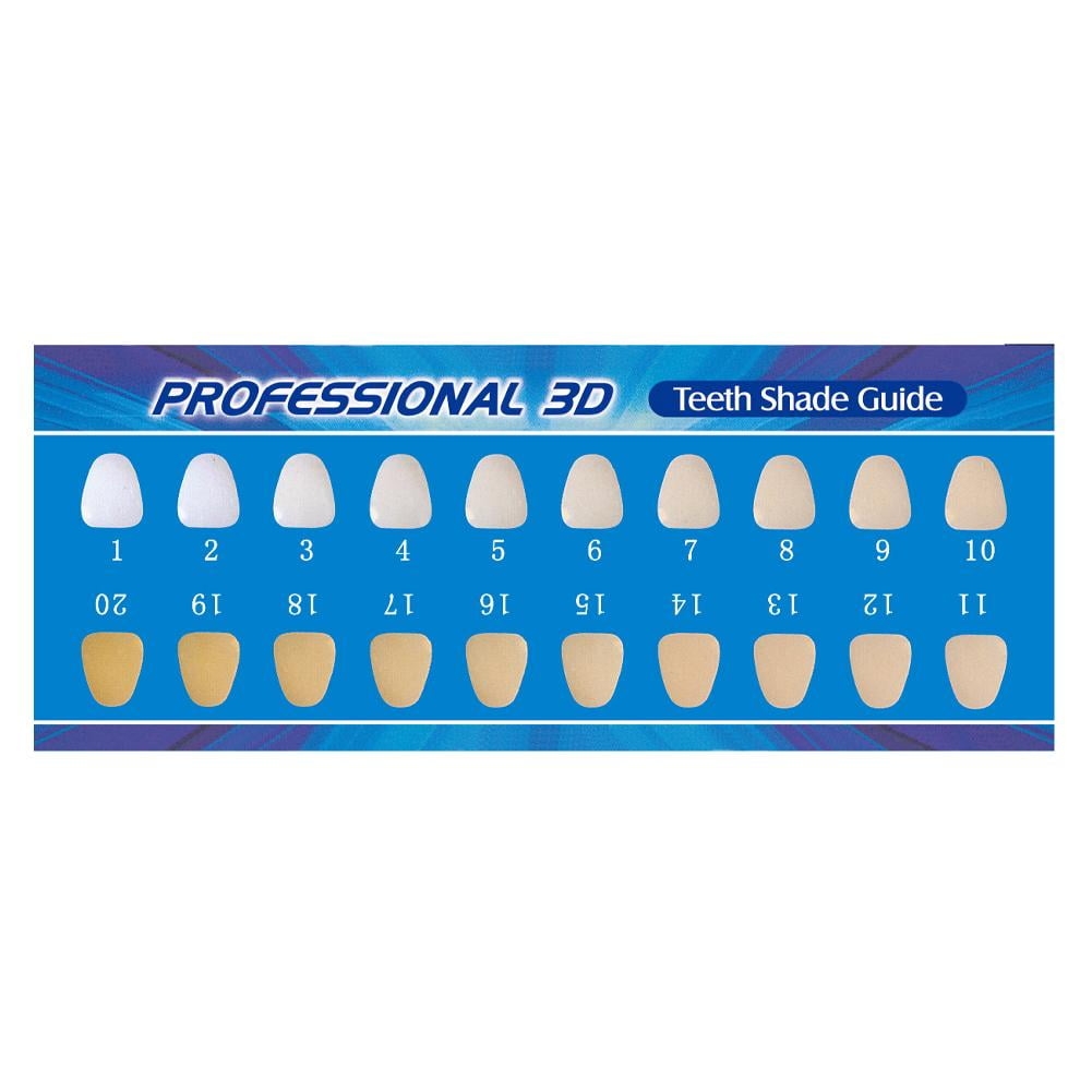 Tooth Shade Guide Color Comparison Card Dental Accessories 