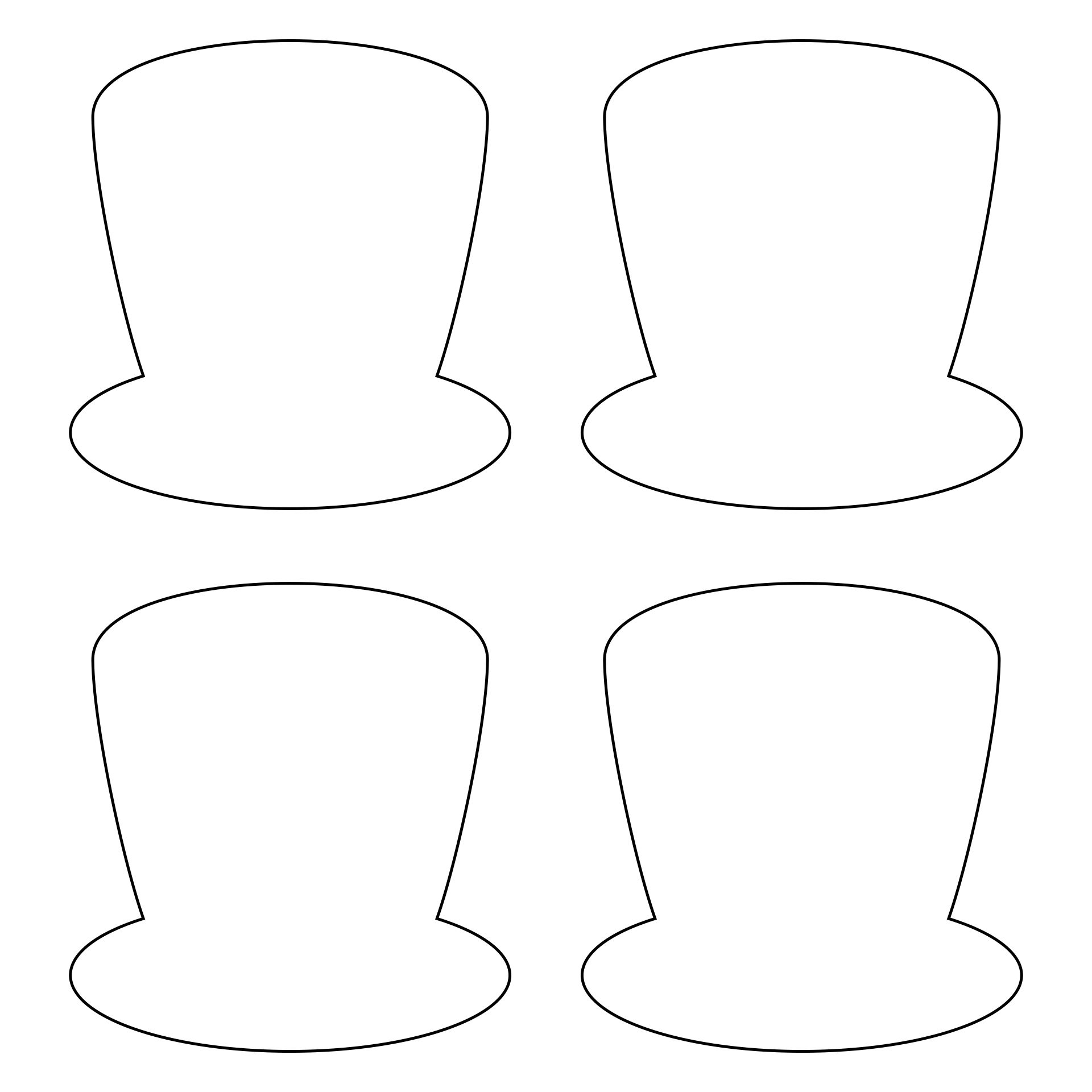 mad hatter hat template printable mad hatter hat template printable