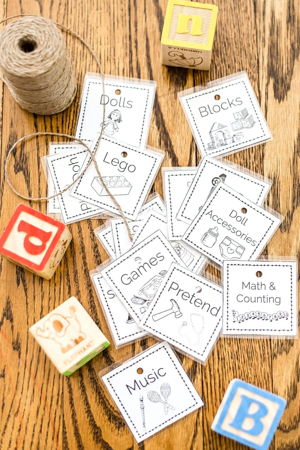 free printable toy bin labels