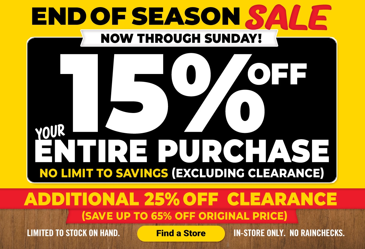 Tractor Supply Company 15 OFF Your Entire Purchase Friday 