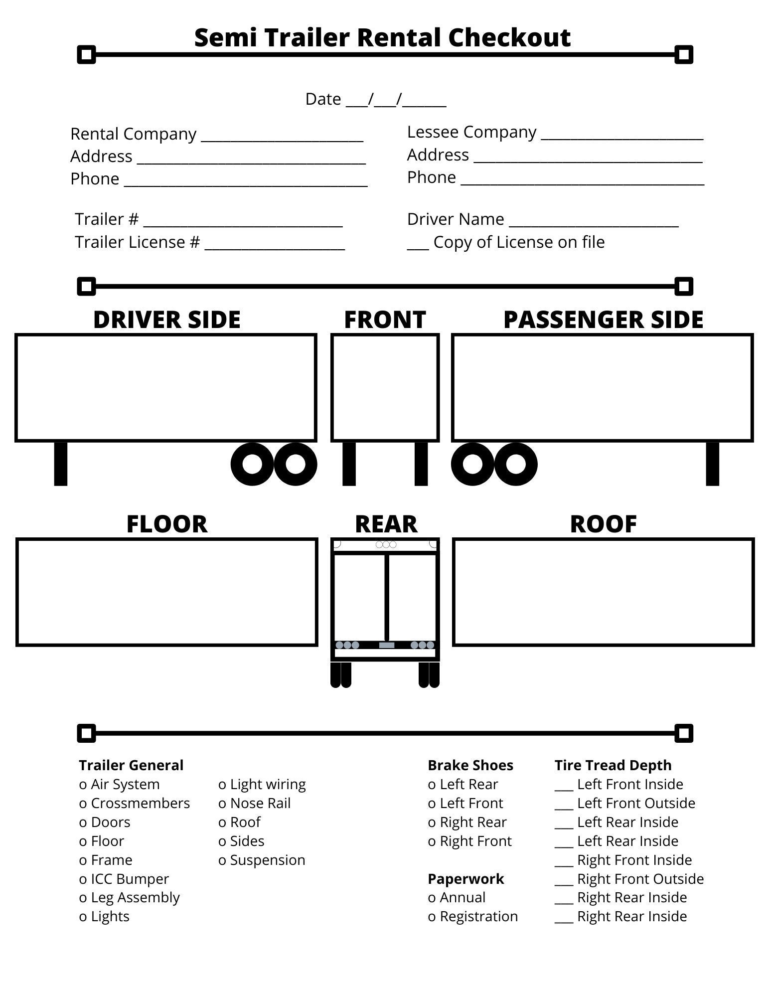 Trailer Rental Checkout Form Etsy Trailer Rental Checkout Form Etsy