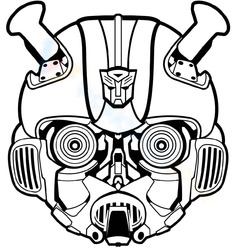 printable bumblebee transformer coloring page