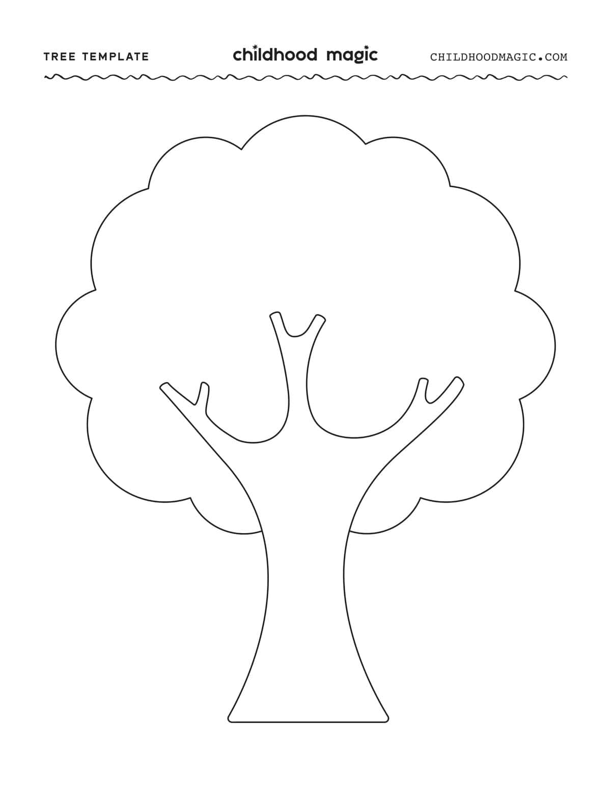 free printable tree template