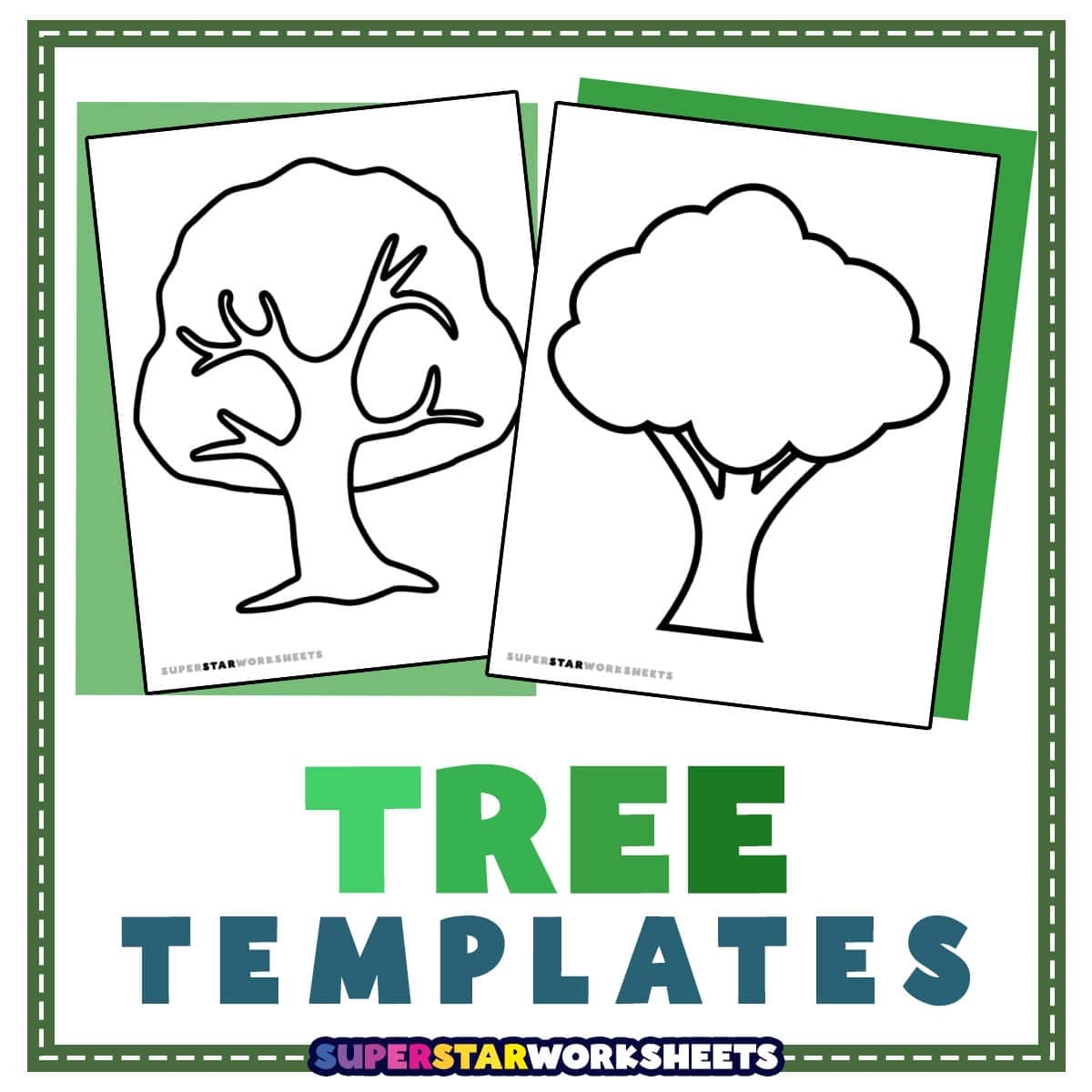 printable tree trunk template