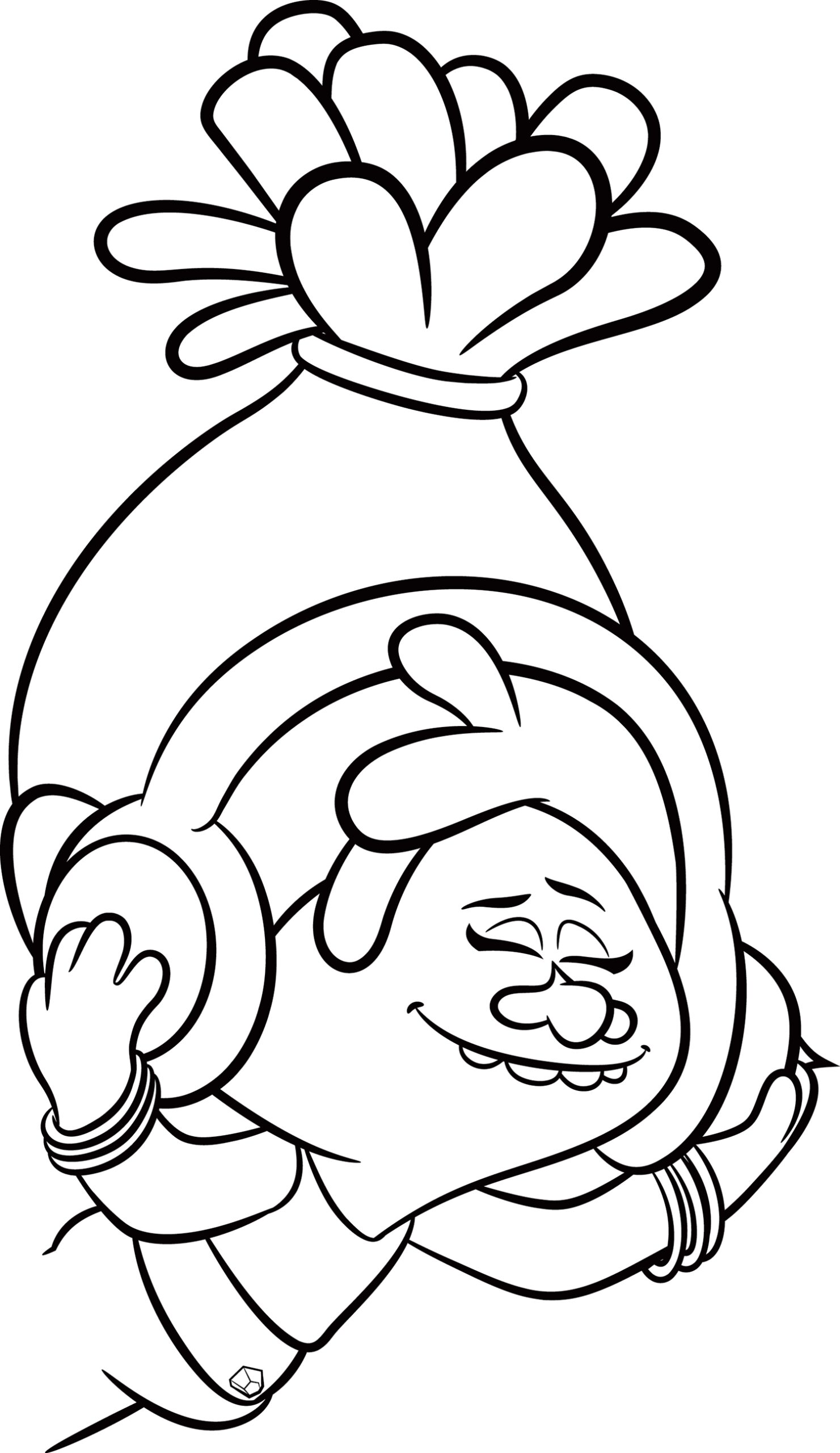 free printable trolls coloring pages
