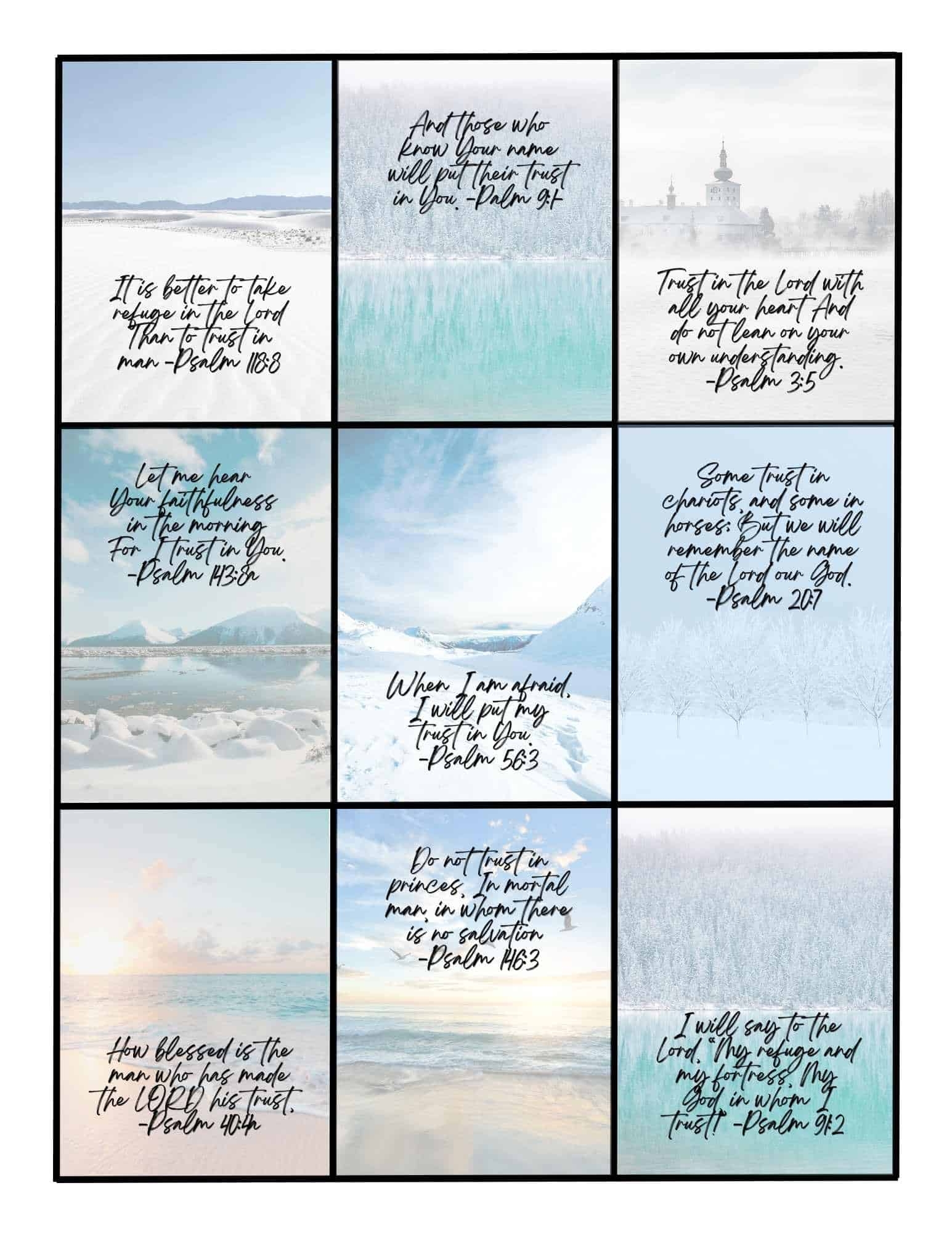 printable scriptures for trust