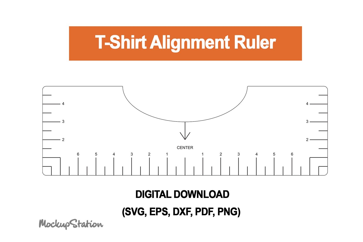 Tshirt Ruler SVG T shirt Alignment Tool DXF 970172 