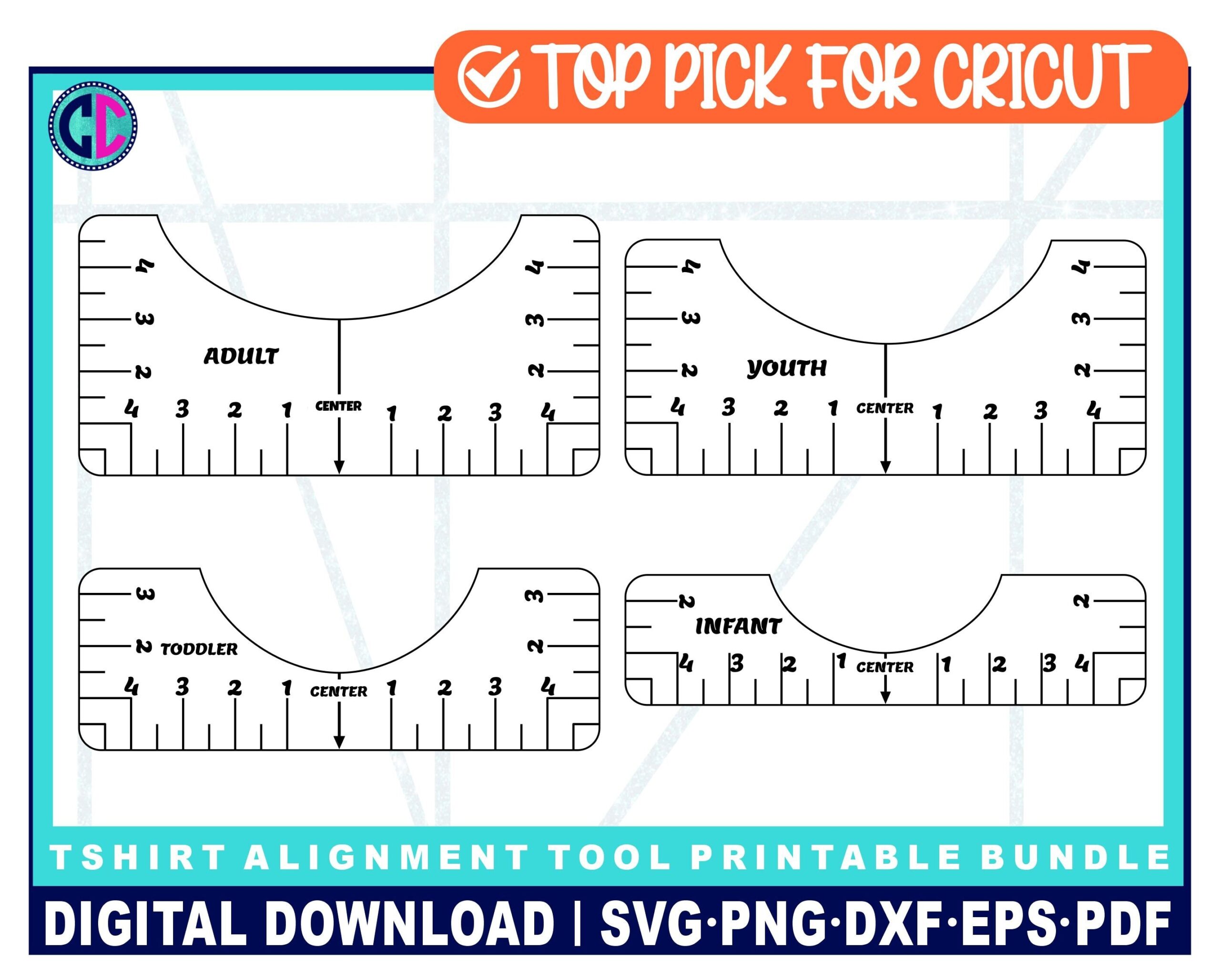 Tshirt Ruler Svg tshirt Alignment Tool Ruler Alignment Tool Ruler Printable Tshirt Ruler Alignment Tool Svg Printable Alignment Etsy