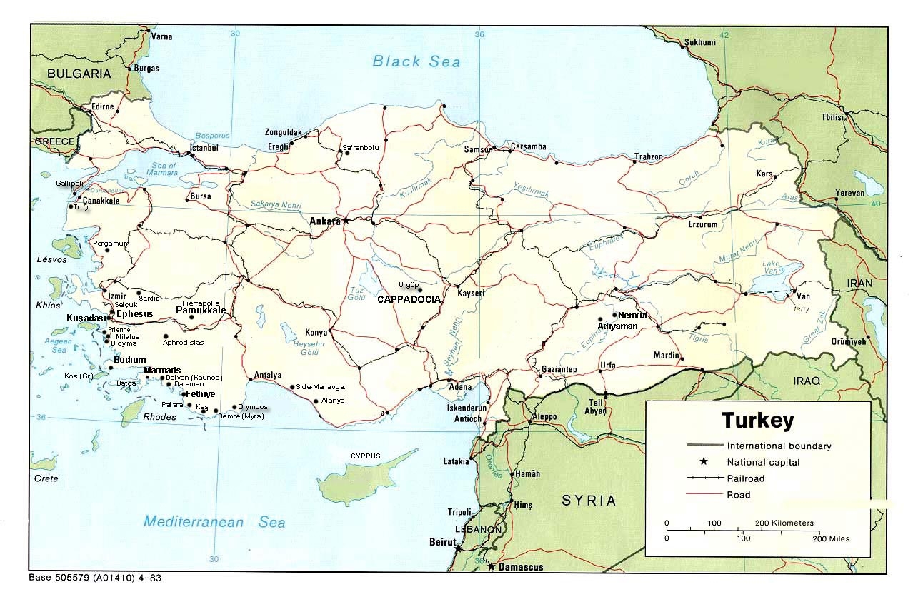 Turkey Maps Printable Maps Of Turkey For Download