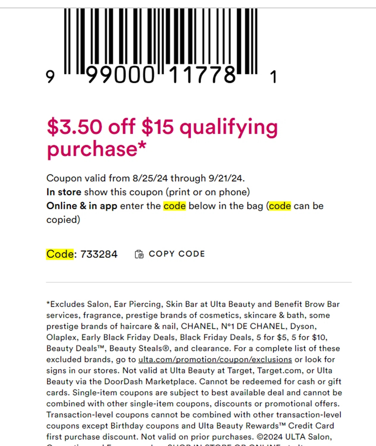 Ulta 20 Coupon Code Musings Of A Muse Worksheets Library