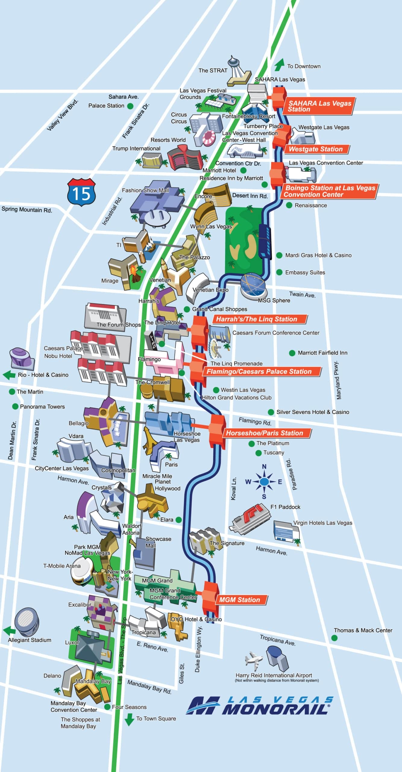 Ultimate Map Of The Las Vegas Strip The Most Complete And Current 